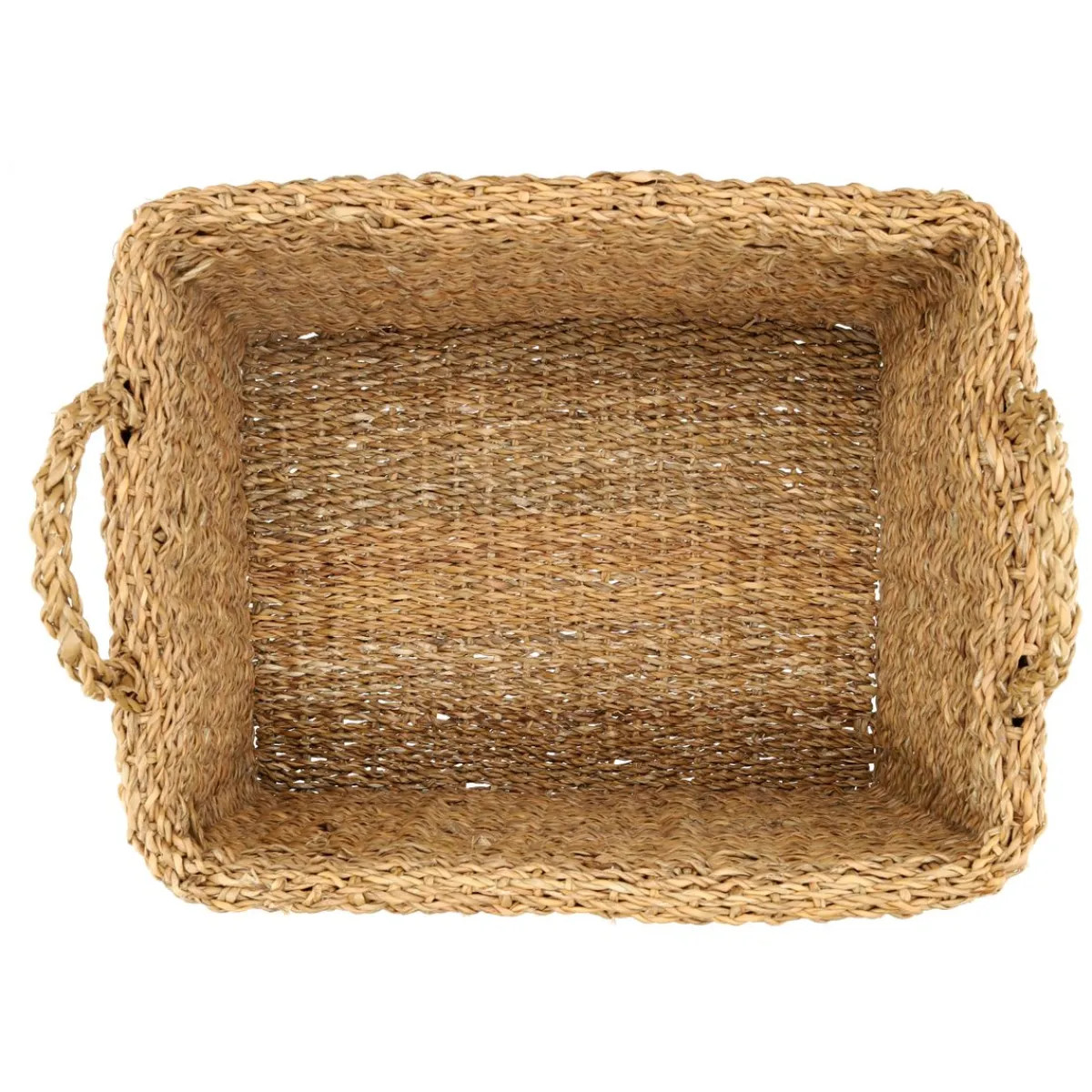 Herfst Decoratie|Rieten Manden*DILLE & KAMILLE Mand, zeegras, rechthoekig, groot