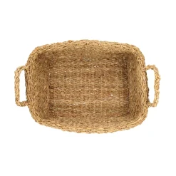 Herfst Decoratie|Rieten Manden*DILLE & KAMILLE Mand, zeegras, rechthoekig, middel