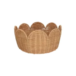 Rieten Manden*DILLE & KAMILLE Mandje geschulpt, rattan, 25 cm