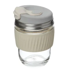 Glazen|Bekers En Mokken*DILLE & KAMILLE Meeneembeker, hittebestendig glas, 340 ml