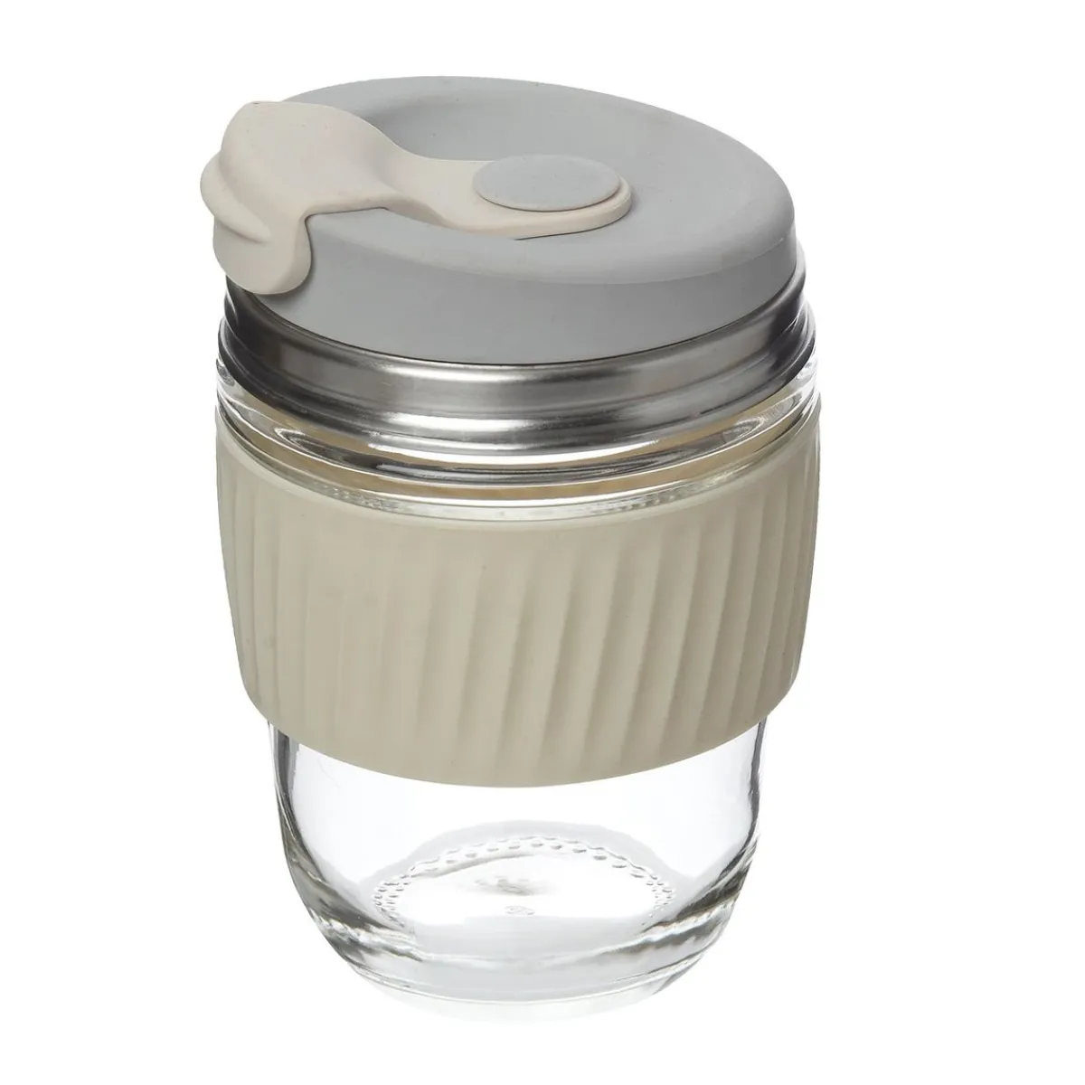 Glazen|Bekers En Mokken*DILLE & KAMILLE Meeneembeker, hittebestendig glas, 340 ml