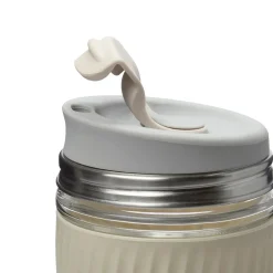 Glazen|Bekers En Mokken*DILLE & KAMILLE Meeneembeker, hittebestendig glas, 340 ml