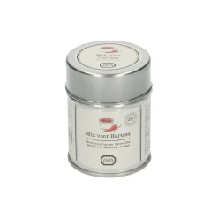 Goed Gevulde Hapjesplank|Kruiden & Specerijen Mix*DILLE & KAMILLE Mix voor harissa, biologisch, blikje, 45 g