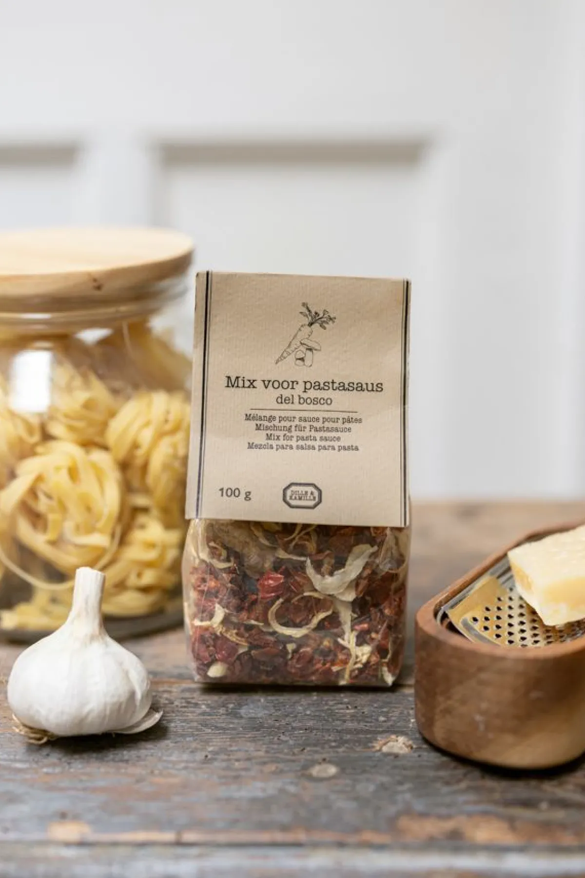 Pannen Vol Smaak|Bakken Met Peren*DILLE & KAMILLE Mix voor pastasaus pennette del bosco, 100 g