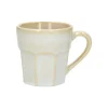 Pannen Vol Smaak|Bekers En Mokken*DILLE & KAMILLE Mok, facetten, steengoed, reactive glazuur, wit, 300 ml