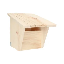 Vogelhuisjes*DILLE & KAMILLE Nestkast voor roodborstje, fsc elzenhout, 20,5 x 25 x 22 cm