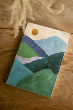 Schriftjes & Notitieboeken|Knutselspullen*DILLE & KAMILLE Notitieboek, boslandschap, A4