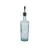 Glazen|Flessen*DILLE & KAMILLE Olie- of azijnfles met facetten, gerecycled glas, 500 ml