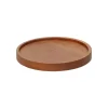 Onderzetters*DILLE & KAMILLE Onderzetter rond, donker acaciahout, Ø 9,5 cm