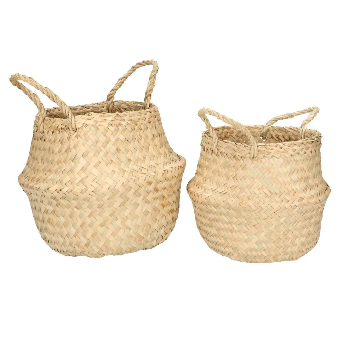 Rieten Manden*DILLE & KAMILLE Oogstmand, zeegras, Ø 17 cm