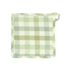 Pannenlappen*DILLE & KAMILLE Pannenlap, katoen, 20 x 20 cm, groen