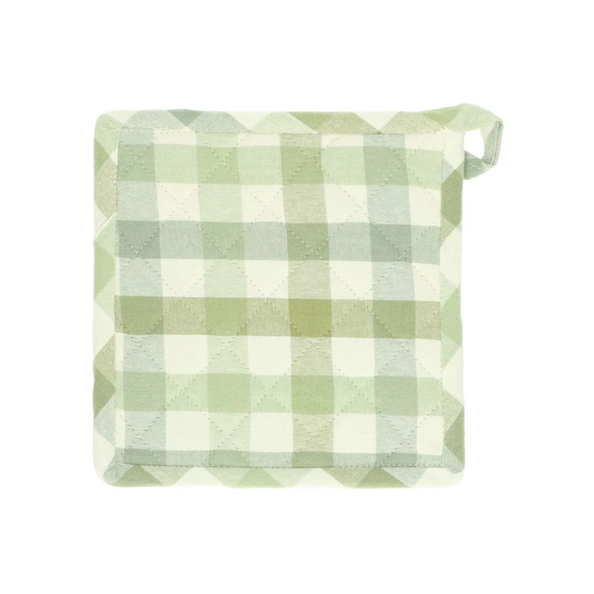 Pannenlappen*DILLE & KAMILLE Pannenlap, katoen, 20 x 20 cm, groen