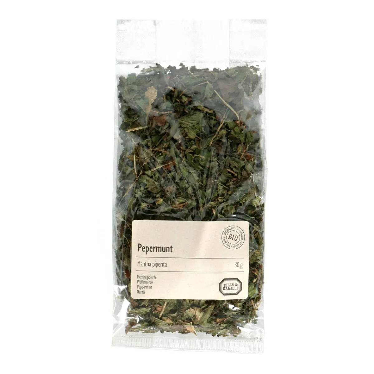Thee*DILLE & KAMILLE Pepermunt, biologisch, 30 g