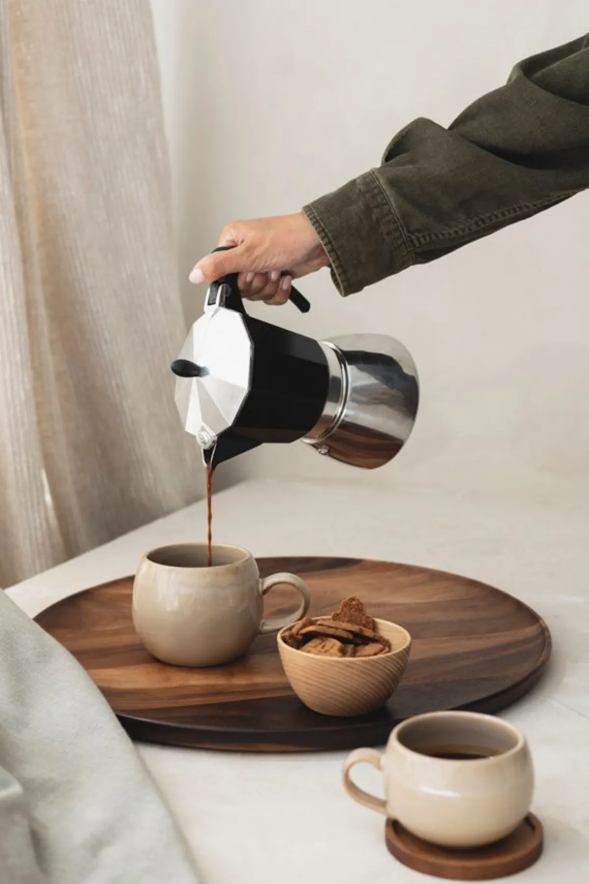 Bakken Met Peren|Koffie*DILLE & KAMILLE Percolator, 3 kops, aluminium, rvs