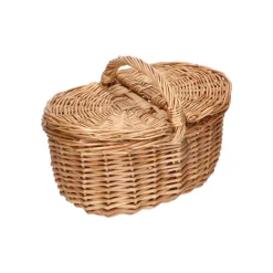 Picknick|Rieten Manden*DILLE & KAMILLE Picknickmandje, wilgenteen, klein