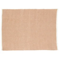 Placemats*DILLE & KAMILLE Placemat franjes, GOTS bio-katoen, sienna, 35 x 50 cm