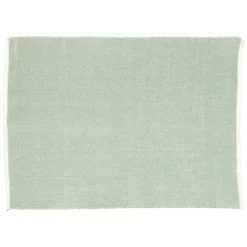 Placemats*DILLE & KAMILLE Placemat franjes, GOTS bio-katoen, groengrijs, 35 x 50 cm