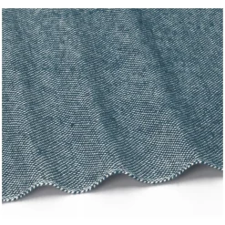 Placemats*DILLE & KAMILLE Placemat franjes, GOTS bio-katoen, blauw, 35 x 50 cm