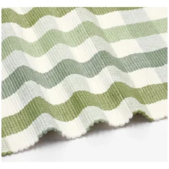 Placemats*DILLE & KAMILLE Placemat geribbeld, GOTS bio-katoen, groen, geruit, 35 x 50 cm