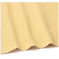 Placemats*DILLE & KAMILLE Placemat geribbeld, GOTS bio-katoen, korengeel, 35 x 50 cm
