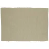 Placemats*DILLE & KAMILLE Placemat geribbeld, GOTS bio-katoen, olijfgroen, 35 x 50 cm