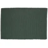 Placemats*DILLE & KAMILLE Placemat geribbeld, GOTS bio-katoen, donkergroen, 35 x 50 cm