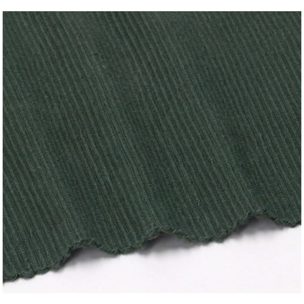 Placemats*DILLE & KAMILLE Placemat geribbeld, GOTS bio-katoen, donkergroen, 35 x 50 cm