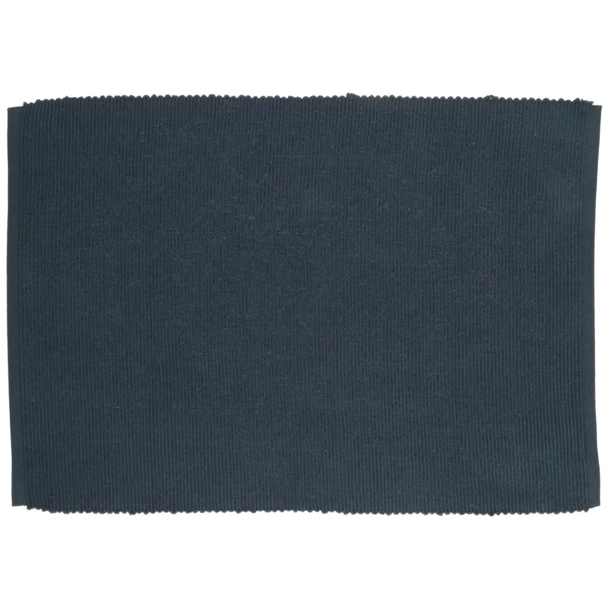 Placemats*DILLE & KAMILLE Placemat geribbeld, GOTS bio-katoen, indigo blauw,35 x 50 cm