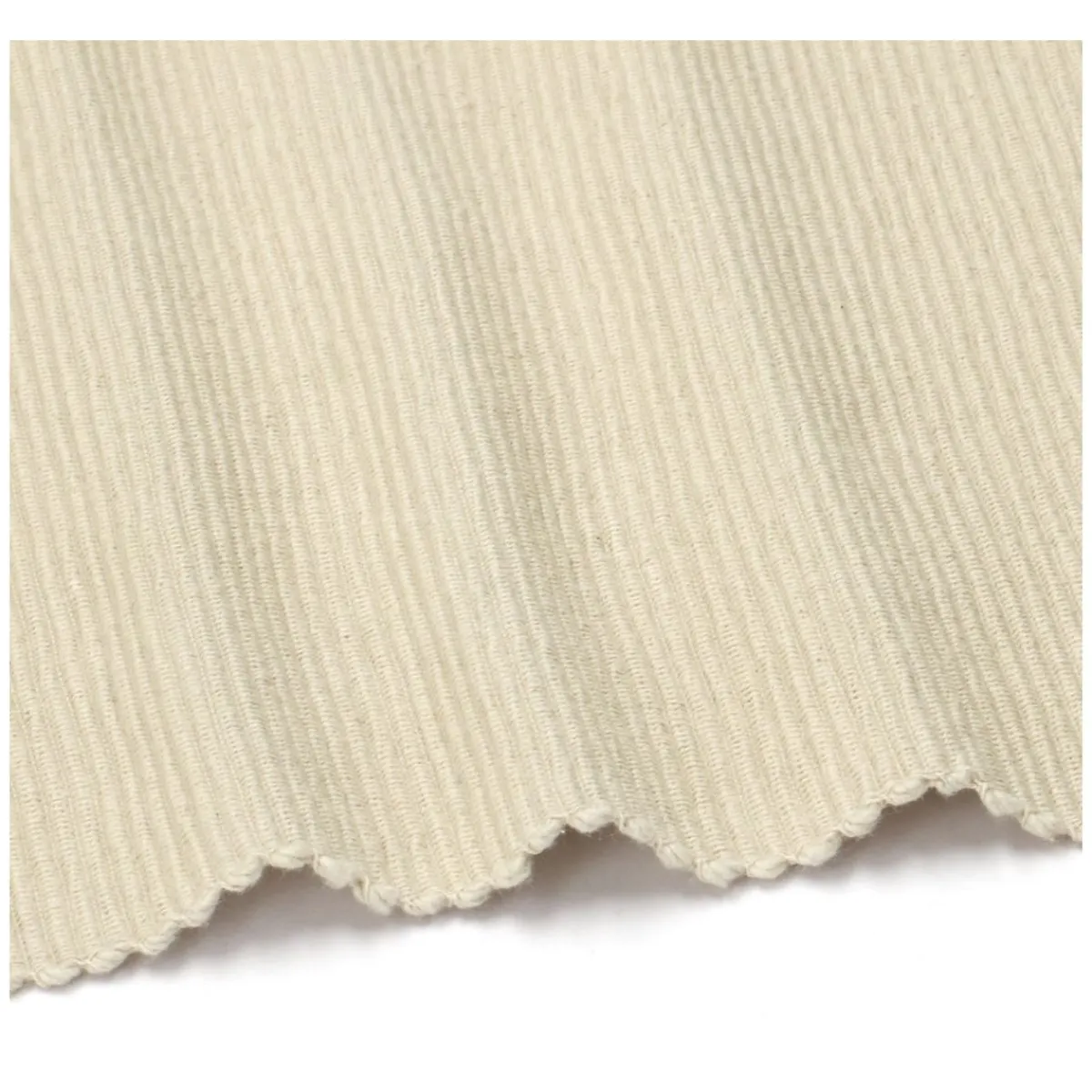 Placemats*DILLE & KAMILLE Placemat geribbeld, GOTS bio-katoen, zandgrijs, 35 x 50 cm