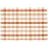 Placemats*DILLE & KAMILLE Placemat geribbeld, GOTS bio-katoen, roze, geruit, 35 x 50 cm