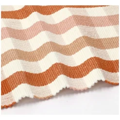 Placemats*DILLE & KAMILLE Placemat geribbeld, GOTS bio-katoen, roze, geruit, 35 x 50 cm