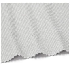 Placemats*DILLE & KAMILLE Placemat geribbeld, GOTS bio-katoen, lichtgrijs, 35 x 50 cm