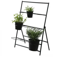 Plantenrek*DILLE & KAMILLE Plantenrek, metaal, zwart