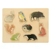 Puzzels|Speelgoed Voor 2 Jaar*DILLE & KAMILLE Puzzel, hout, bosdieren figuren