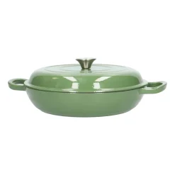 Pannen Vol Smaak|Bakken Met Peren*DILLE & KAMILLE Sauteerpan, gietijzer, groen, Ø 30 cm