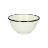 Picknick|Schalen*DILLE & KAMILLE Schaal, emaille, zwart/wit, Ø 13,5 cm