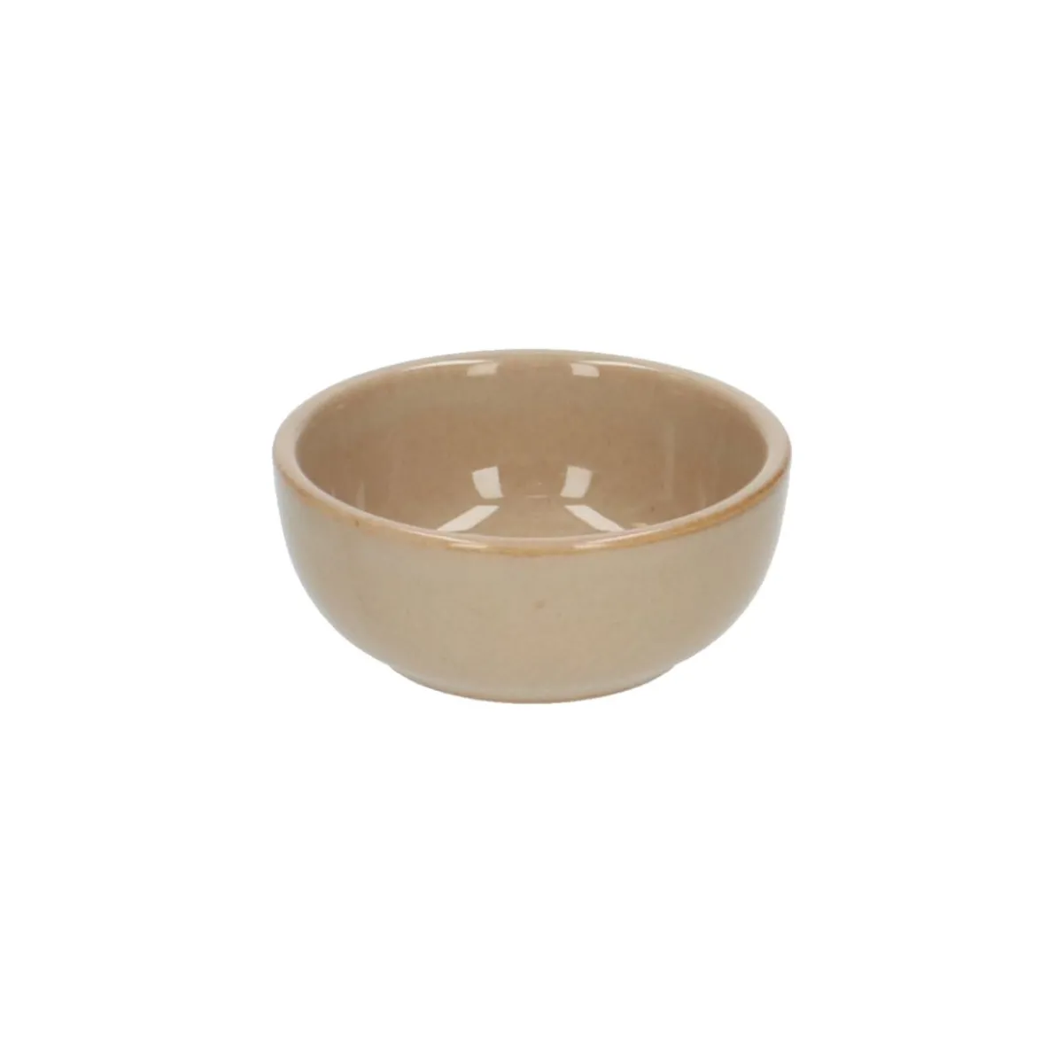 Theetipjes|Schalen*DILLE & KAMILLE Schaal, reactief glazuur, steengoed, zand, Ø 7.5 cm