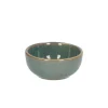 Theetipjes|Schalen*DILLE & KAMILLE Schaal reactieve glazuur, steengoed, groen, Ø 7.5 cm