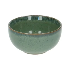 Schalen|Serviessets*DILLE & KAMILLE Schaal reactieve glazuur, steengoed, groen, Ø 10,8 cm