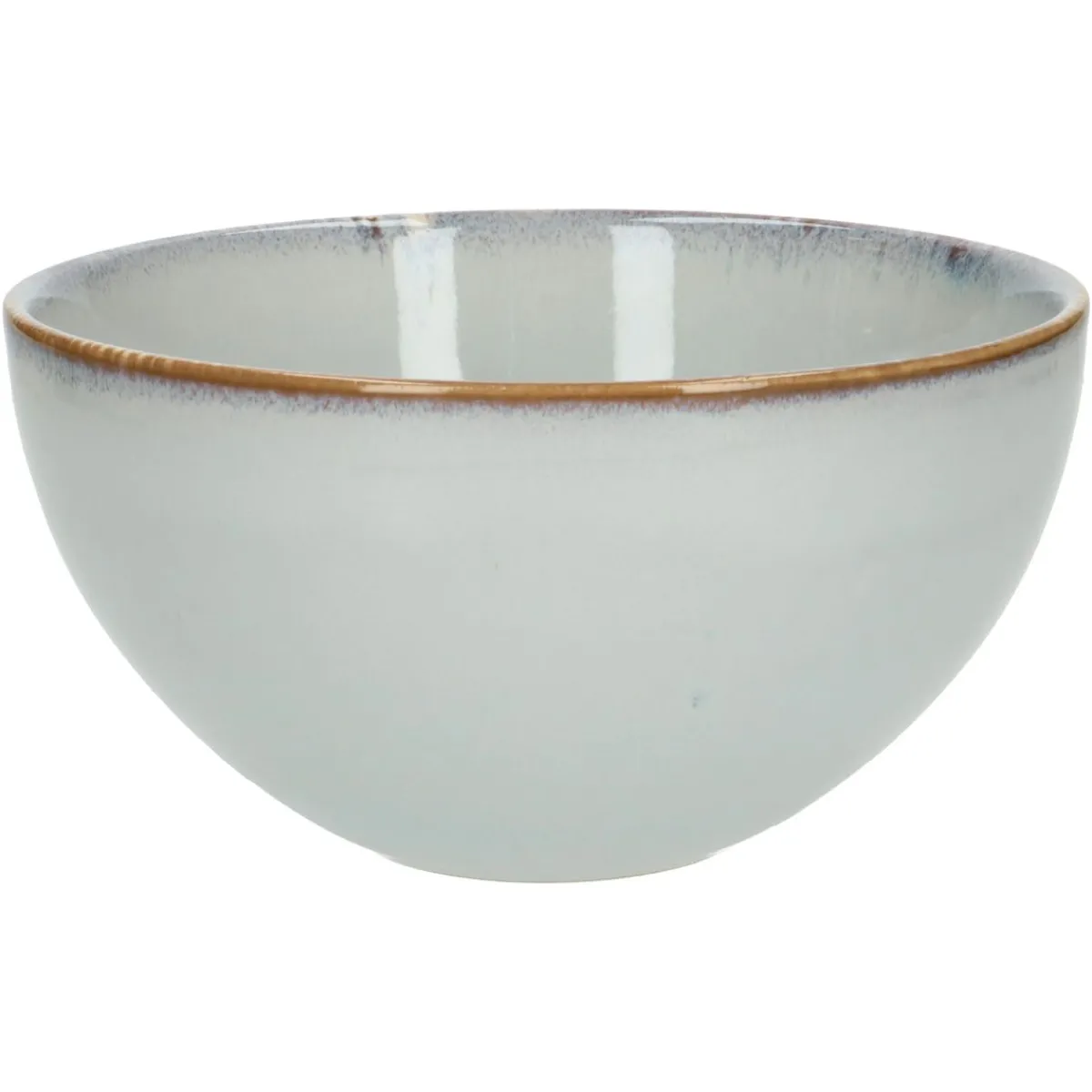 Schalen|Soepkommen*DILLE & KAMILLE Schaal reactieve glazuur, steengoed, grijs, Ø 18 cm