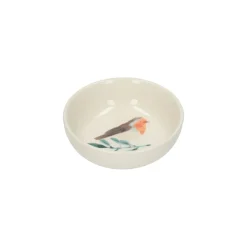 Schalen*DILLE & KAMILLE Schaaltje, steengoed, roodborstje, Ø 9 cm