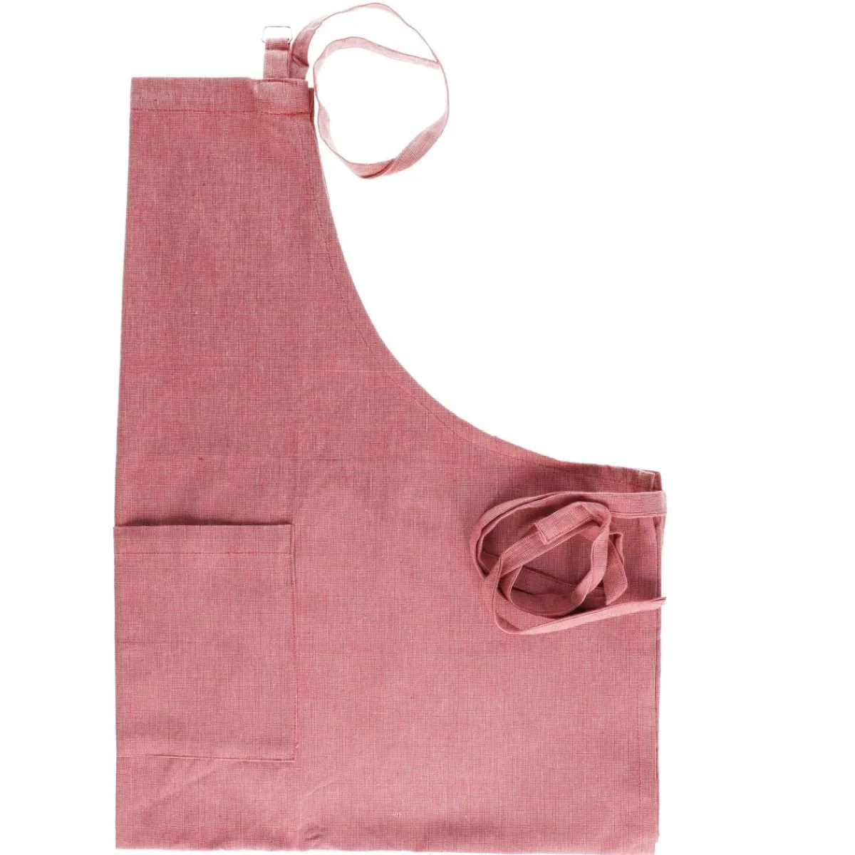 Keukenschorten*DILLE & KAMILLE Schort, bio-katoen, oud roze gemêleerd