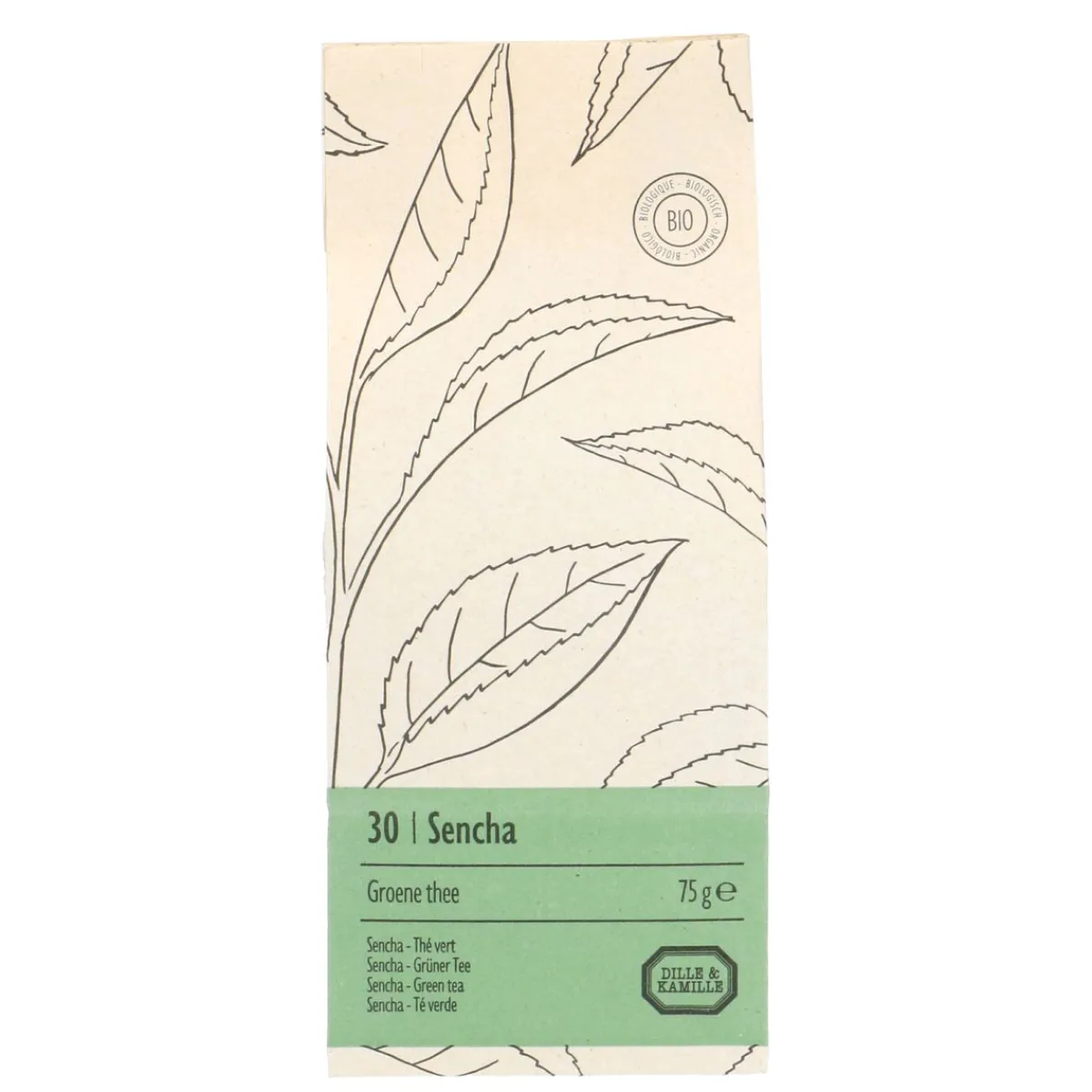 Thee*DILLE & KAMILLE Sencha, Groene thee, biologisch, 75 g