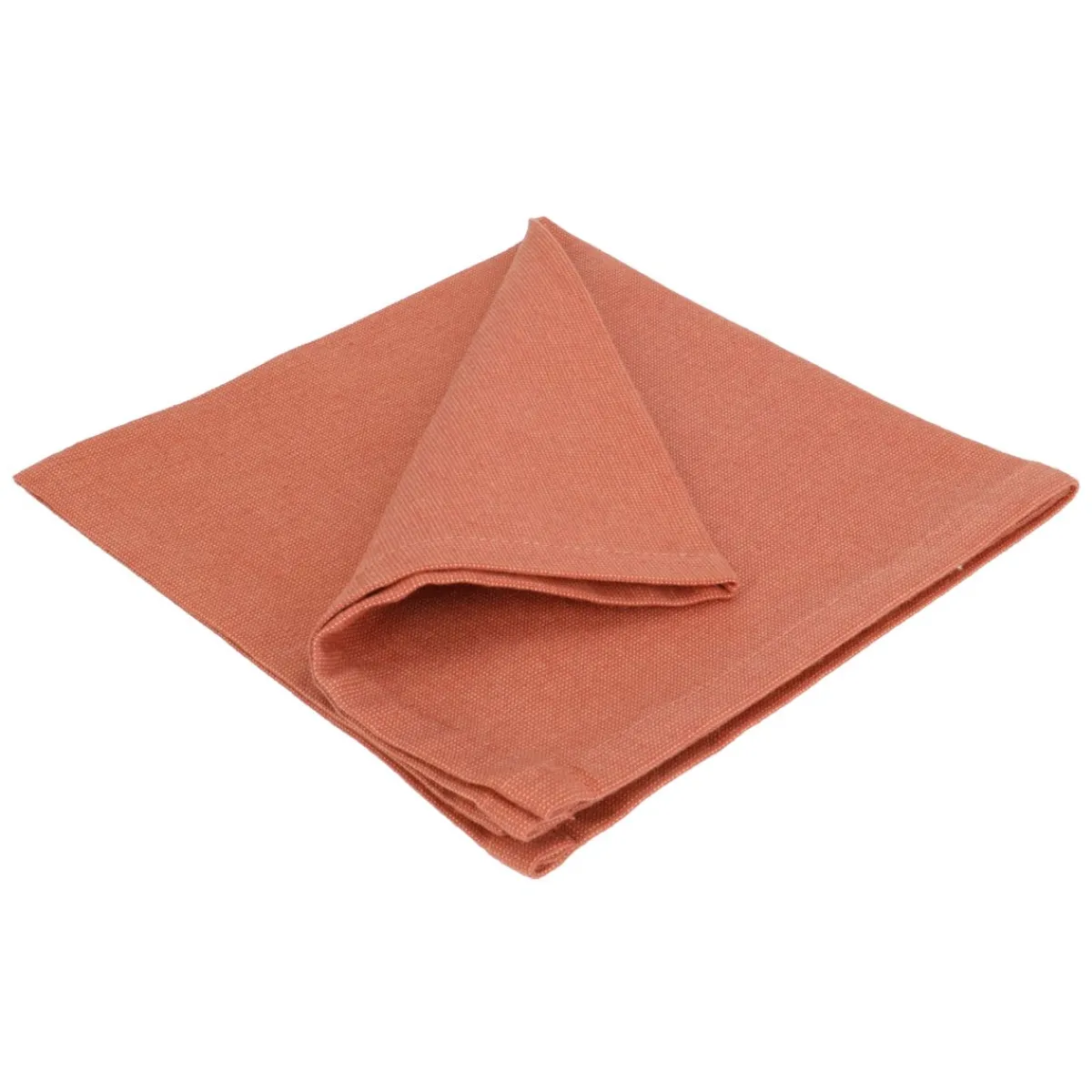 Servetten*DILLE & KAMILLE Servet, GOTS bio-katoen, roestbruin, 40 x 40 cm