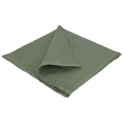 Servetten*DILLE & KAMILLE Servet, linnen, groen, 42 x 42 cm