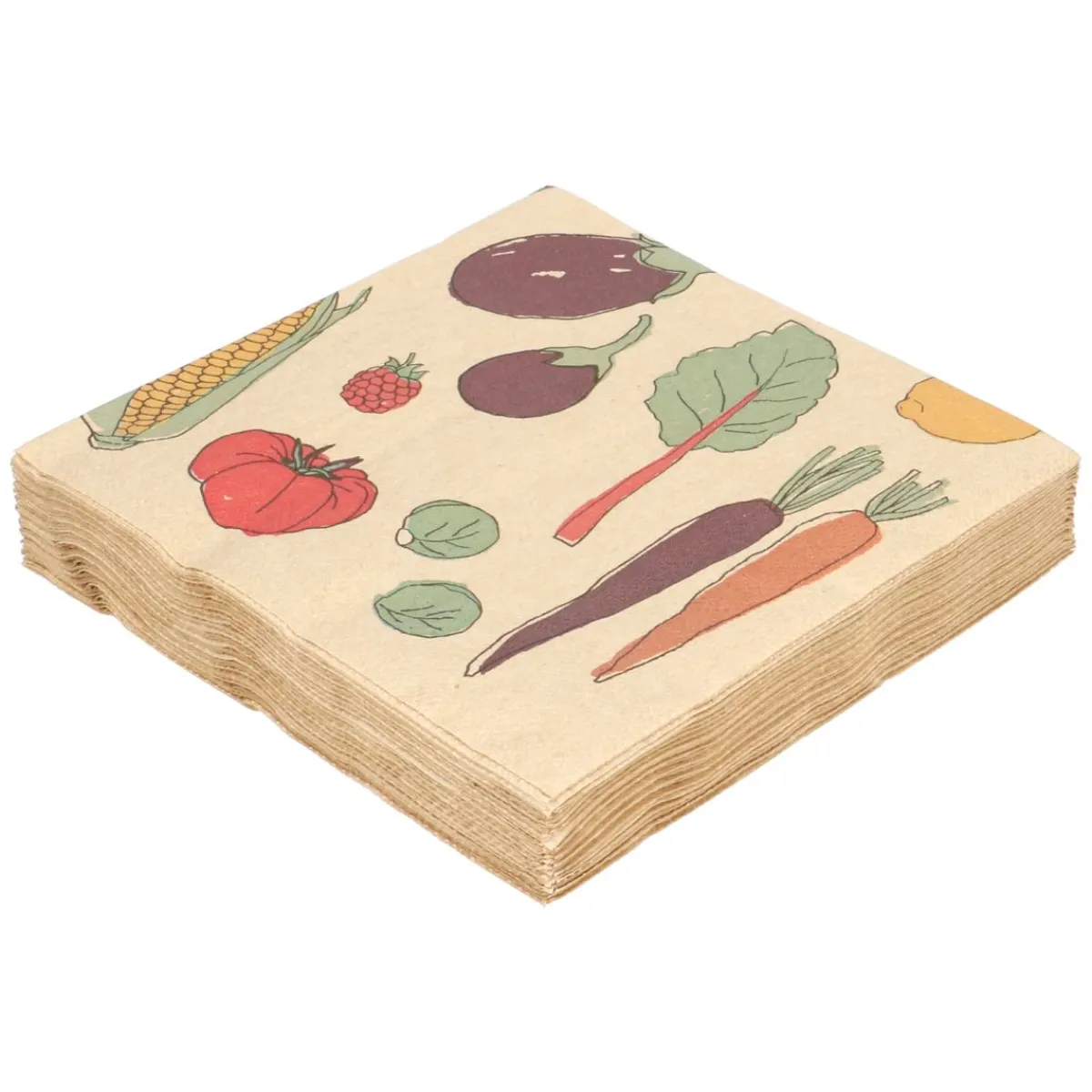 Servetten*DILLE & KAMILLE Servetten, papier, groente, 33 x 33 cm, 20 stuks