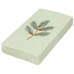 Servetten*DILLE & KAMILLE Servetten, papier, kerstgroen, 43x33 cm, 20 stuks