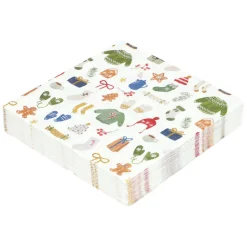 Servetten*DILLE & KAMILLE Servetten, papier, winteraccessoires, 33 x33 cm, 20 stuks