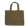Canvas Tassen|Boodschappentassen*DILLE & KAMILLE Shopper, bio-katoen, donkergroen, 46 x 34 cm