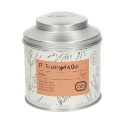 Thee*DILLE & KAMILLE Sinaasappel & Chai, biologisch, rooibos, blik, 75 gram